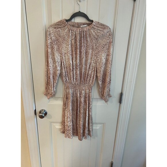 Bella Dahl Womens Smocked Snake Print Dress‎ Size Small - Picture 4 of 8